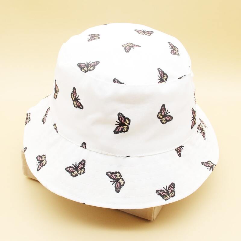 

Butterfly Bucket Hat, White