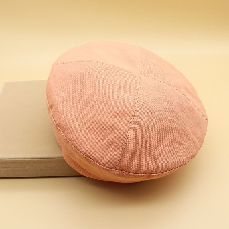 

Plain Beret Hat, Coral pink