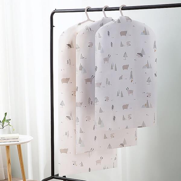 

3pcs Cartoon Graphic Clothes Dust Bag, White
