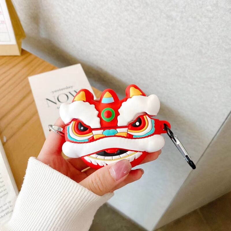 

Chinese Lion Dance AirPods Case, Red