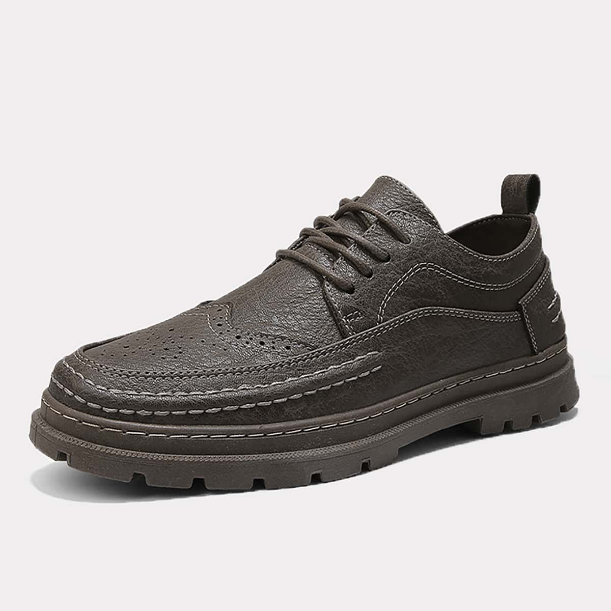 

Guys Lace-up Front Dress Shoes, Brown
