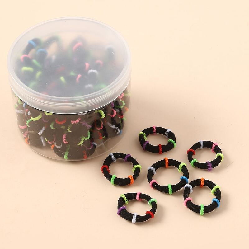 

80pcs Colorful Hair Tie, Multicolor