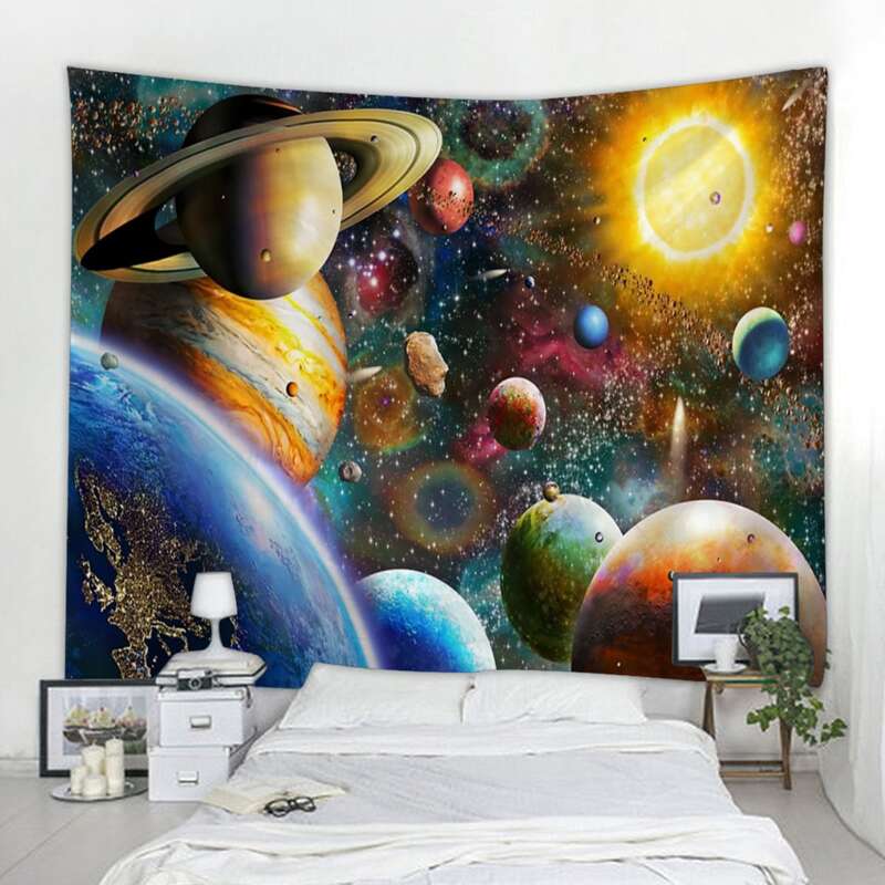 

Planet Pattern Tapestry, Multicolor