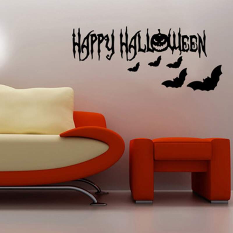 

Halloween Print Wall Sticker, Black
