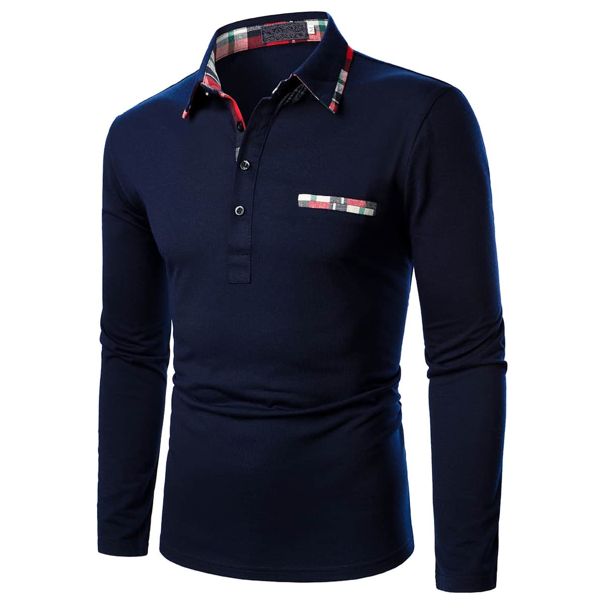 

Guys Contrast Trim Polo Shirt, Navy blue