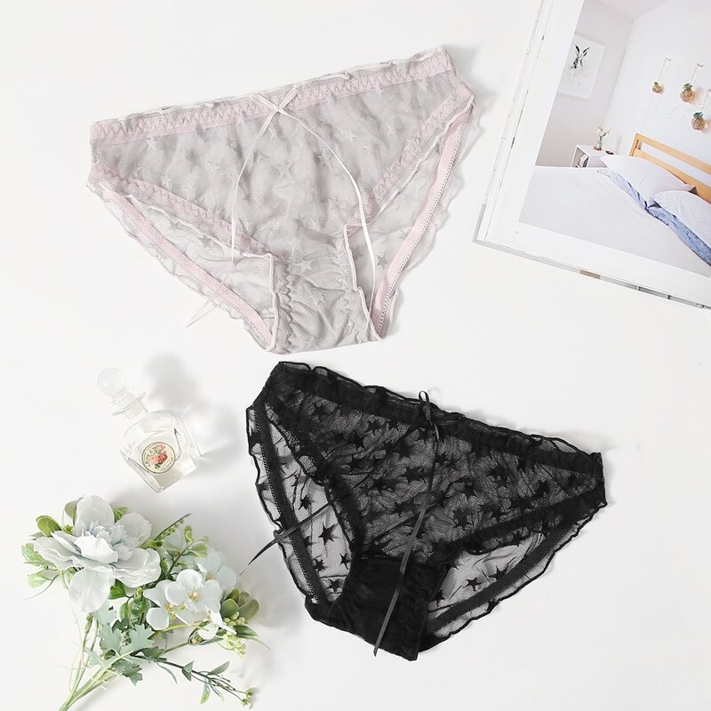 

2pack Star Mesh Panty Set, Multicolor