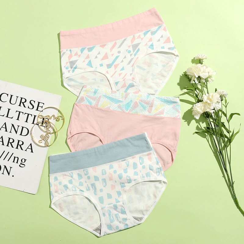 

3pack Geo Print Panty Set, Multicolor