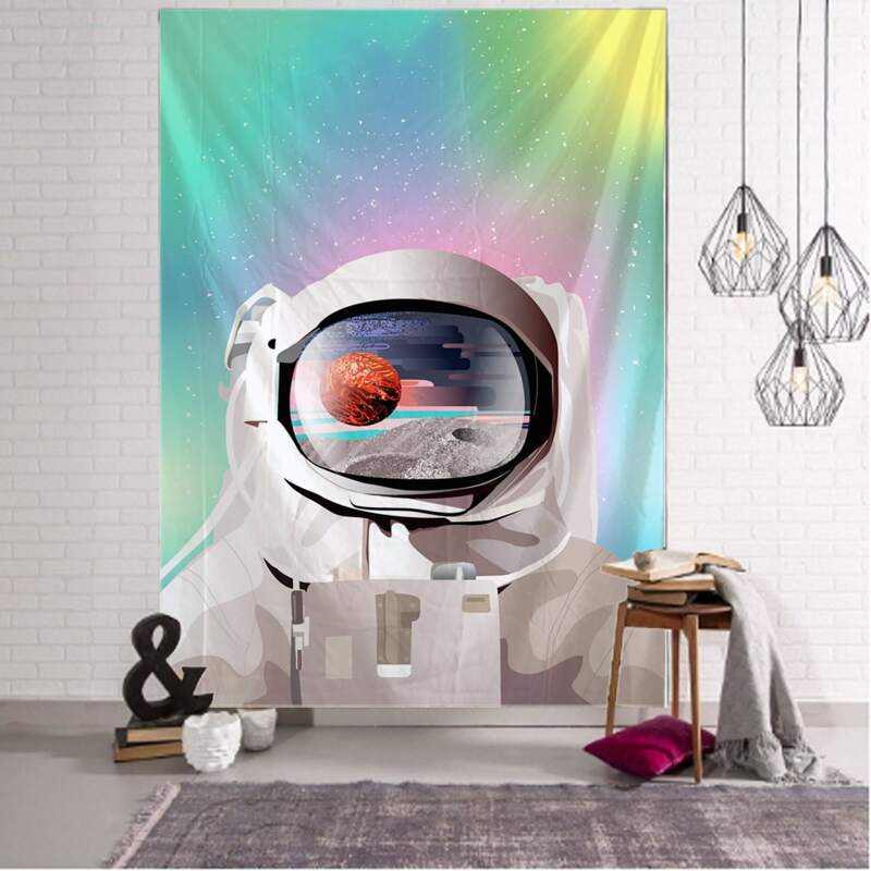 

Astronaut Print Tapestry, Multicolor