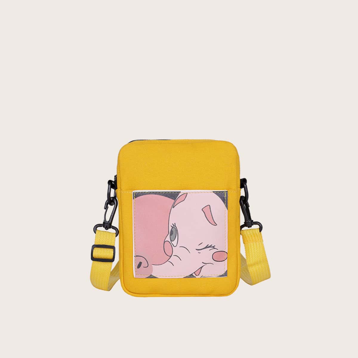 

Cartoon Crossbody Bag, Yellow