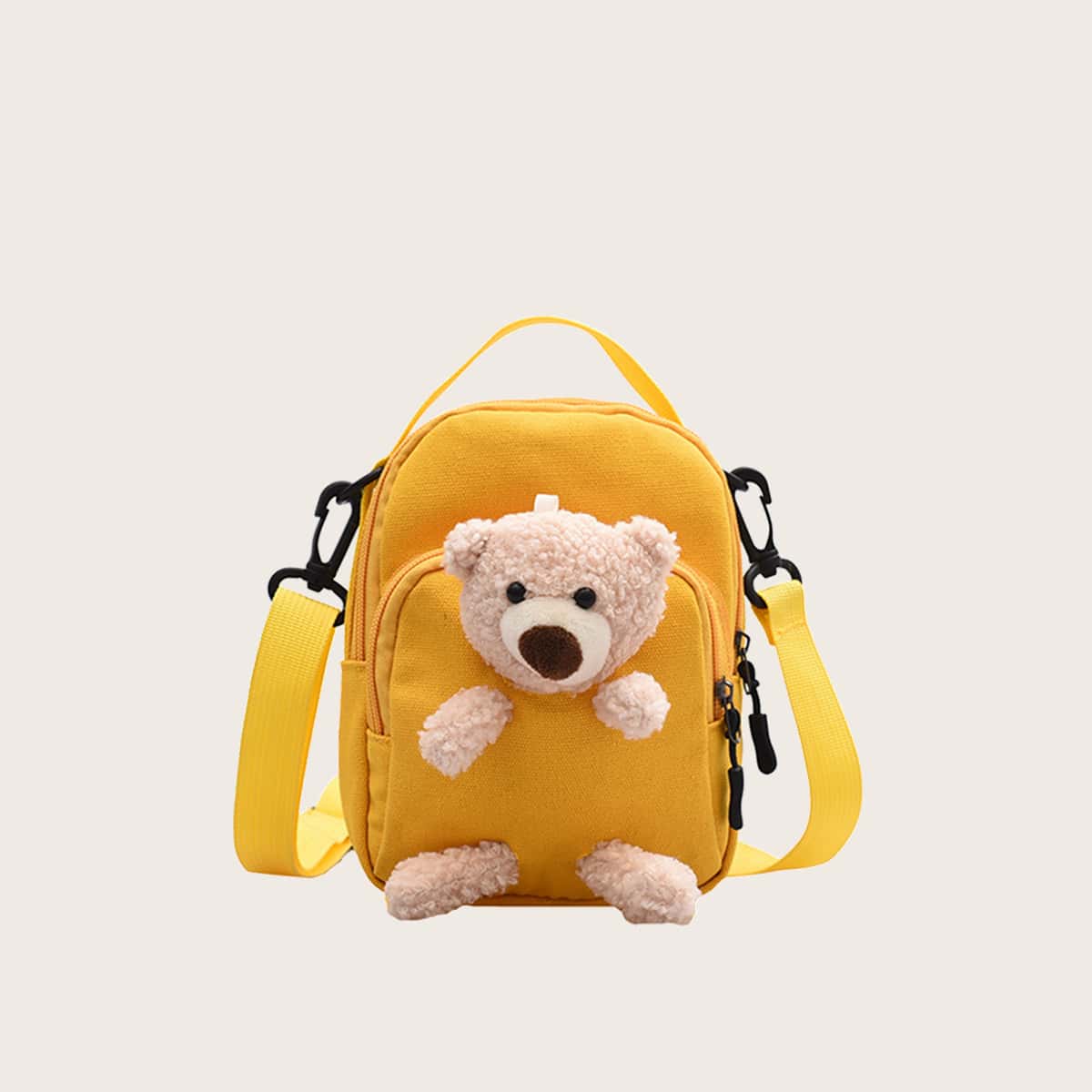 

Solid Bear Satchel Bag, Yellow