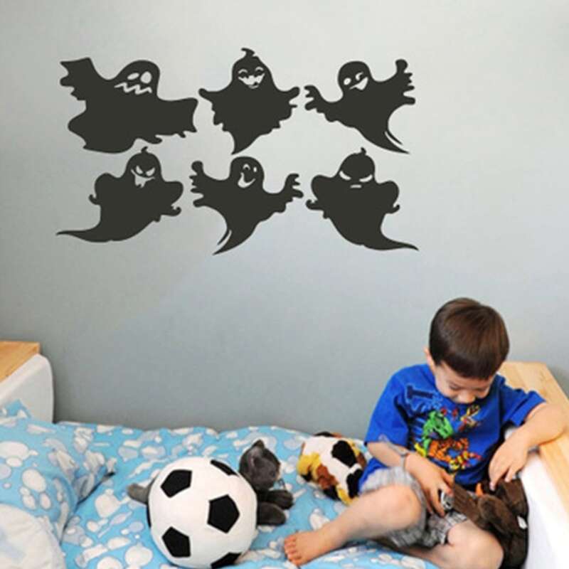 

Halloween Ghost Wall Sticker, Black