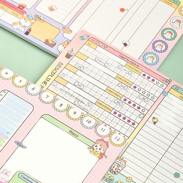 

1pc Cartoon Graphic Random Notebook, Multicolor