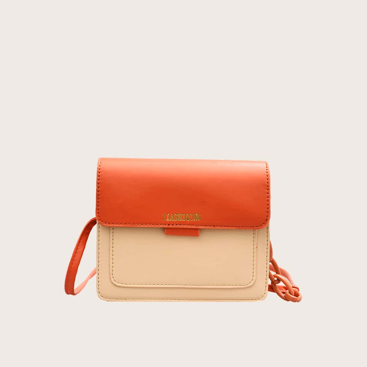 

Colorblock Flap Crossbody Bag, Multicolor