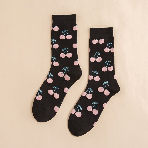 

Men Fruit Pattern Socks, Multicolor
