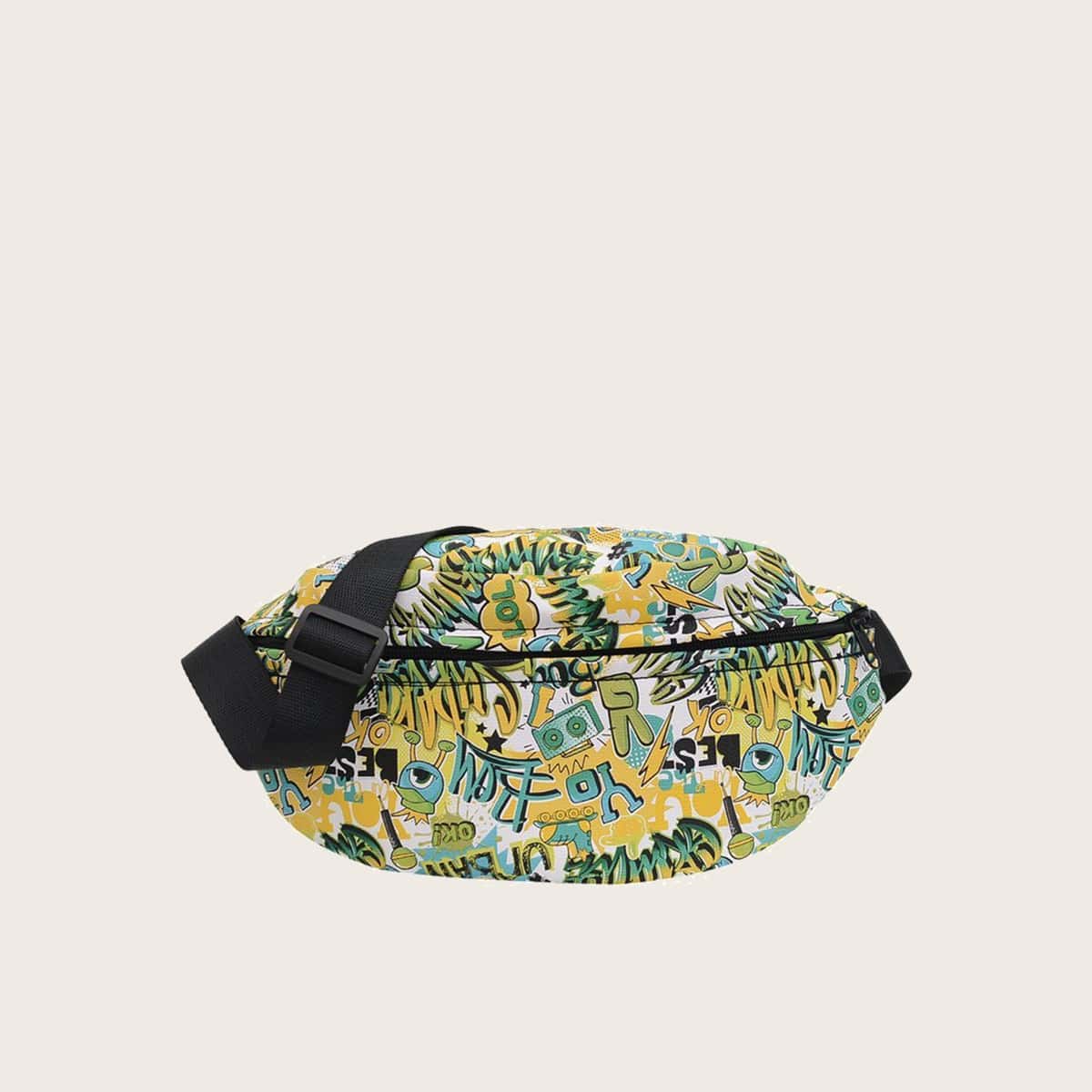 

Cartoon Graffiti Fanny Pack, Multicolor
