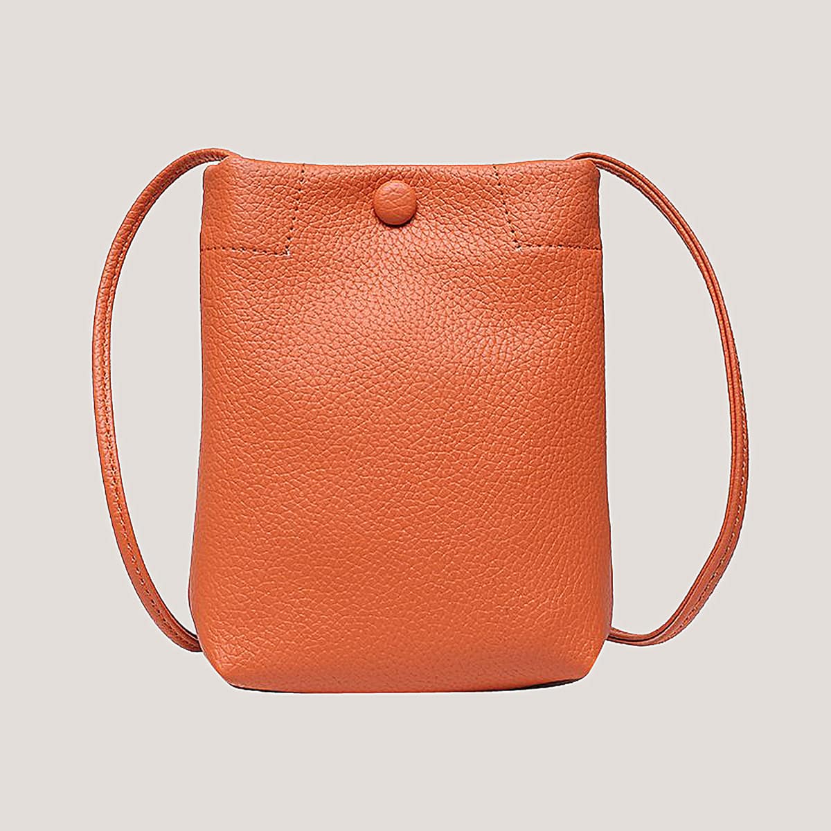 

Solid Crossbody Bag, Orange