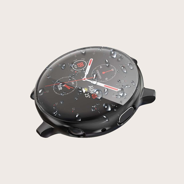 

1pc Galaxy Watch Active2 Case, Black