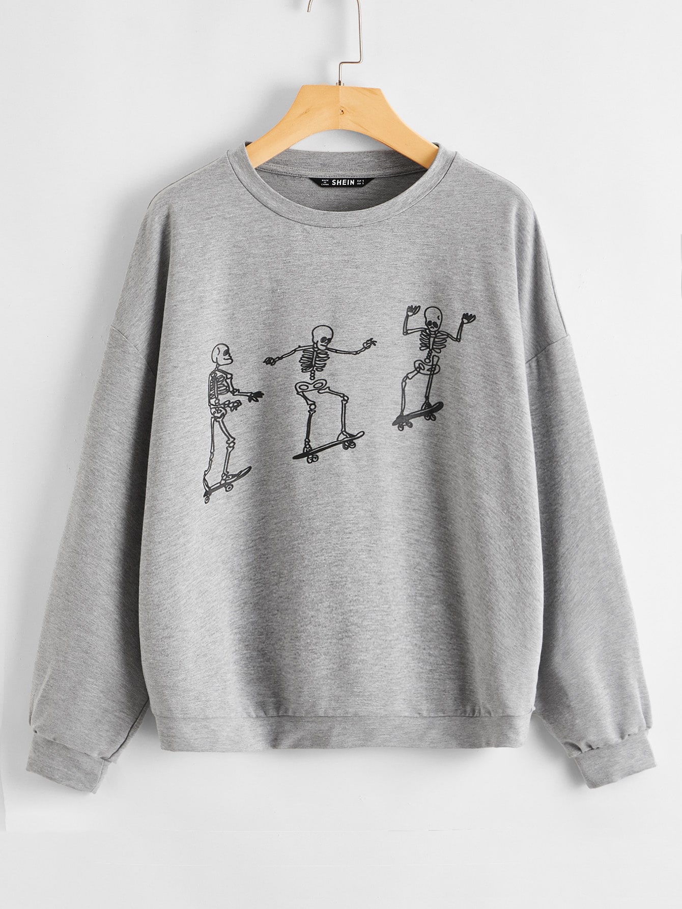 Plus Skater Skeleton Graphic Pullover thumbnail