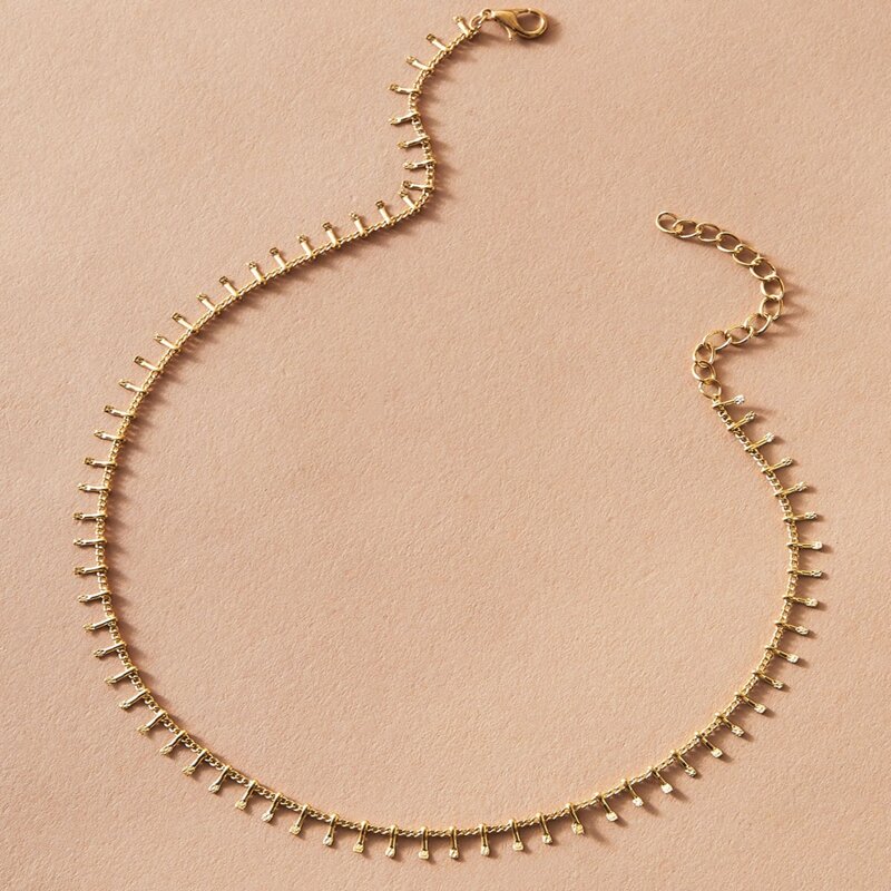 

Tassel Clavicle Necklace, Gold