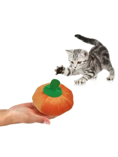 Звуковая игрушка для кошек в форме тыквы Хэллоуина 1шт