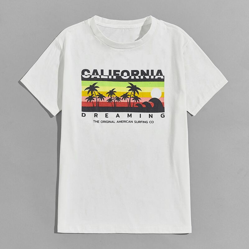 

Guys Letter Graphic Tee, White