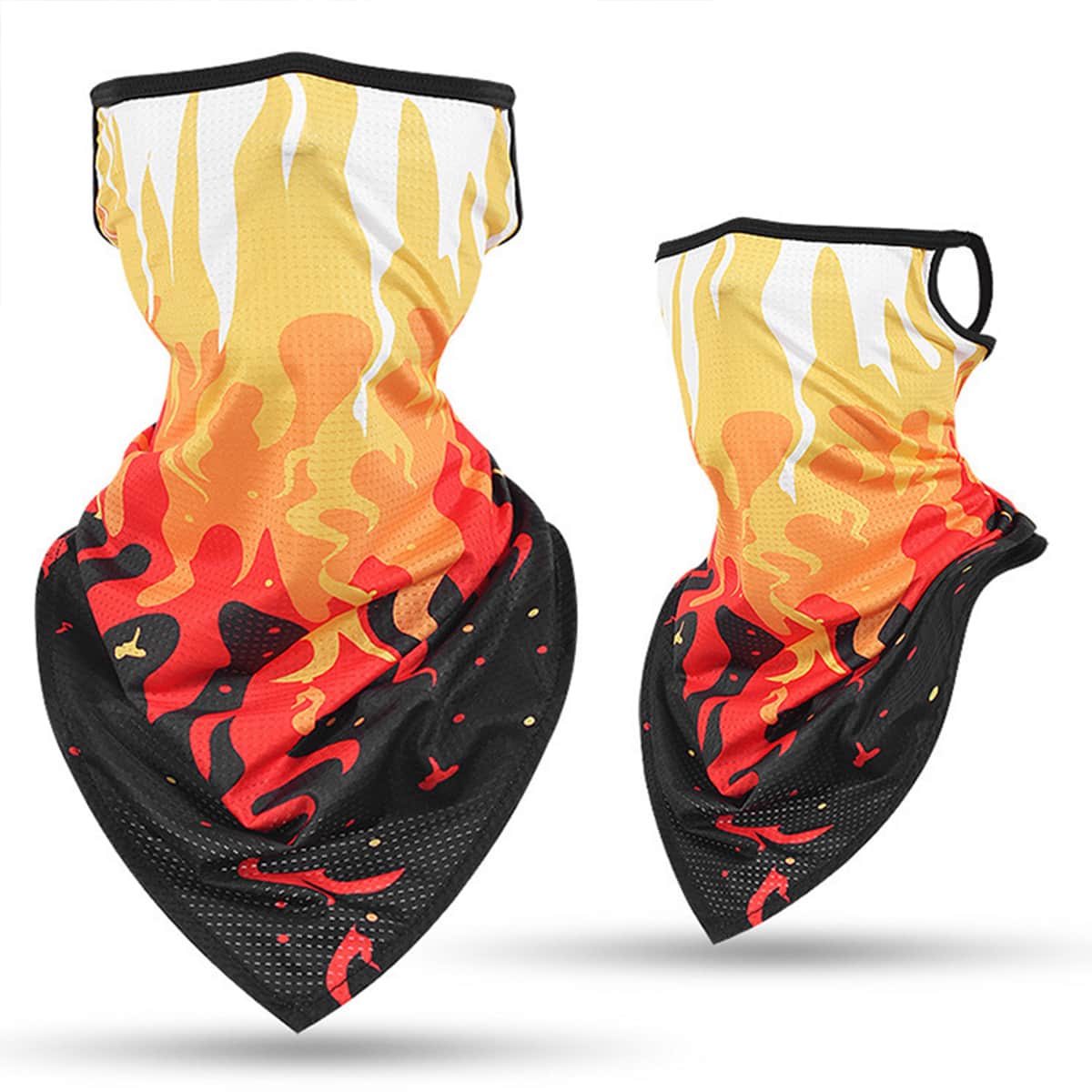 

Graphic Scarf Face Mask, Black