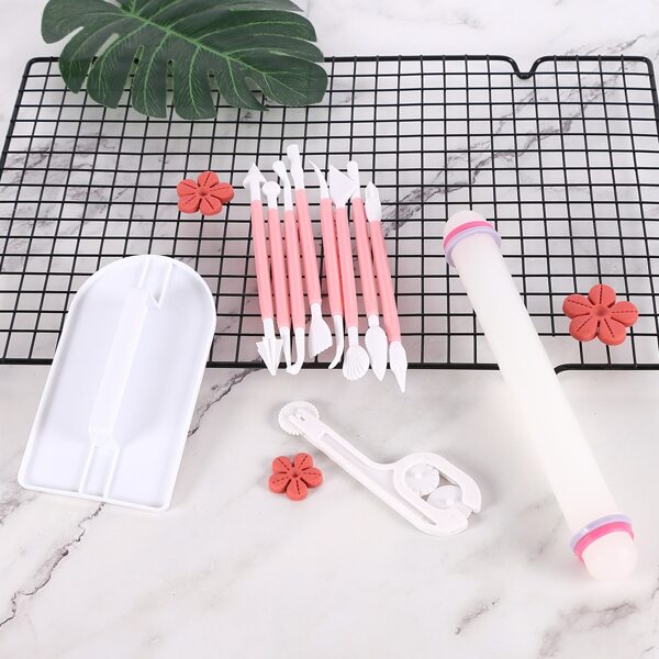 

11pcs Cake Carving Tool, Pink