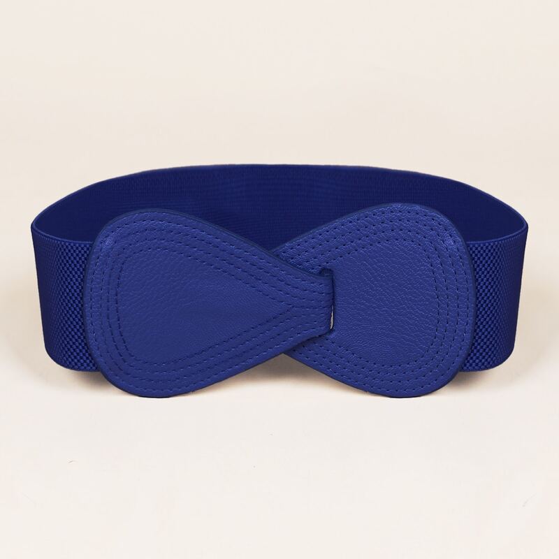 

Bow Decor Elastic Belt, Blue