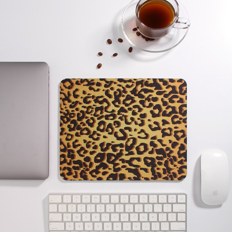

1pc Leopard Mouse Pad, Multicolor