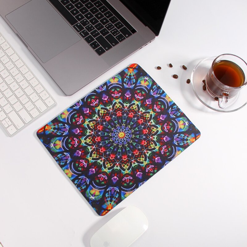 

1pc Flower Pattern Mouse Pad, Multicolor