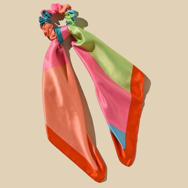 

Color Block Scrunchie Scarf, Multicolor