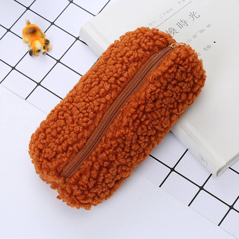 

1pc Random Fuzzy Pencil Case, Multicolor