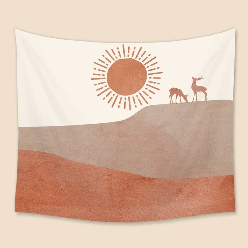

Graphic Print Tapestry, Multicolor