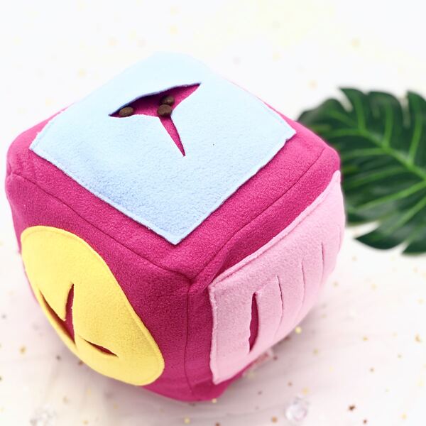 

1pc Dog Colorblock Sniff Toy, Multicolor