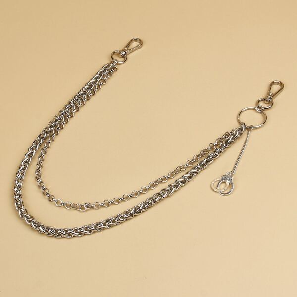 

Round Charm Pant Chain, Silver