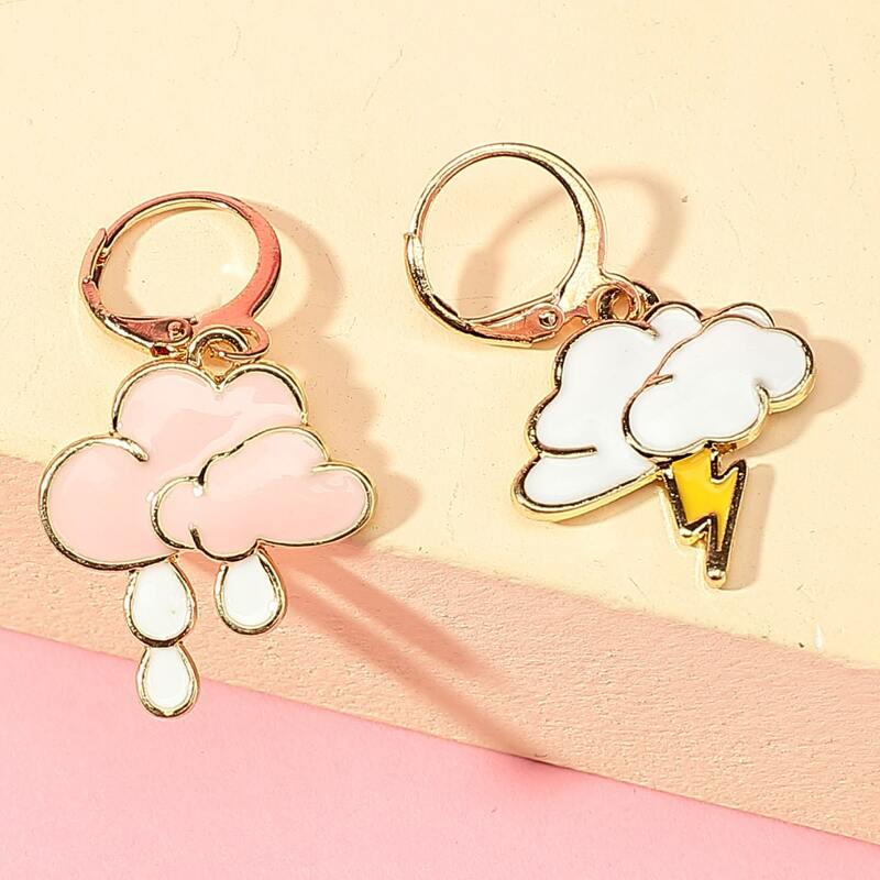 

Cloud Drop Earrings, Multicolor