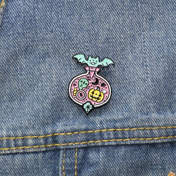 

Bat Decor Brooch, Multicolor