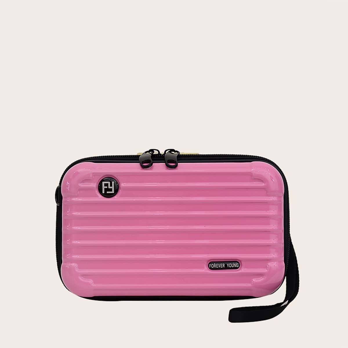 

Letter Strap Box Bag, Pink