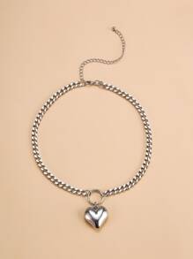 Heart Charm Chain Necklace