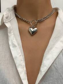 Heart Charm Chain Necklace