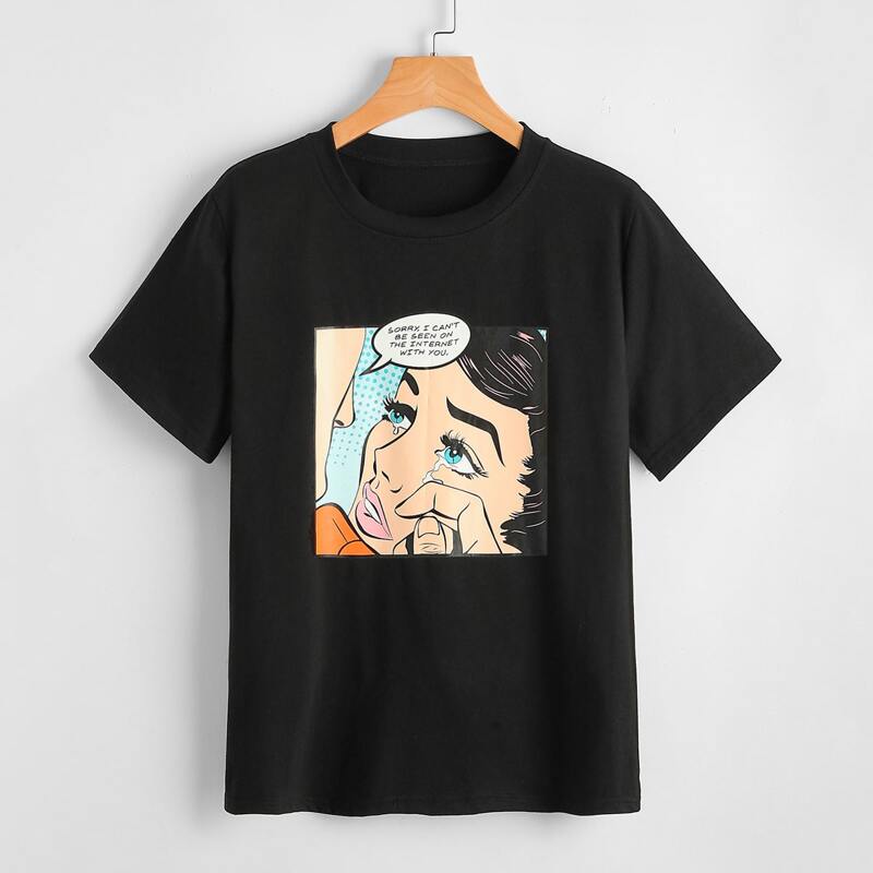 

Figure Graphic Tee, Black