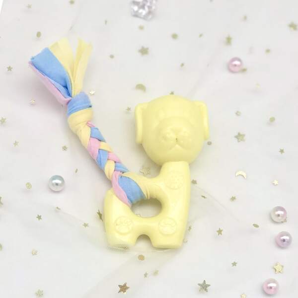 

1pc Dog Cartoon Chew Toy, Yellow