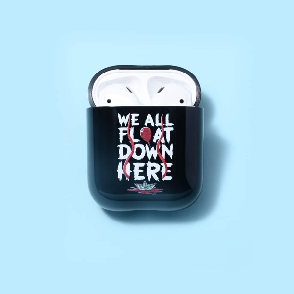 

Чехол для AirPods с текстовым принтом 1шт, Чёрный