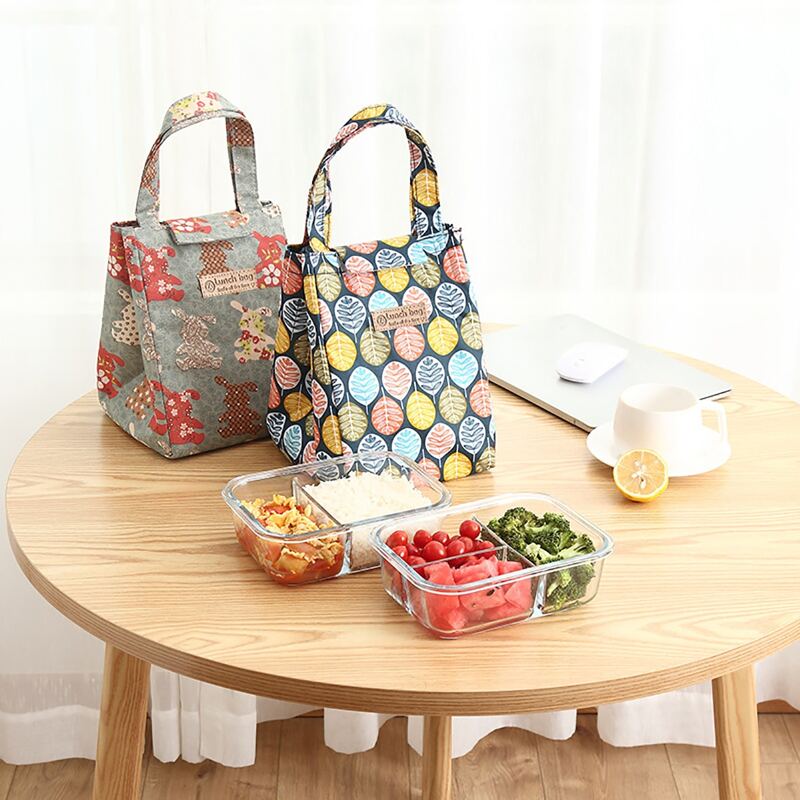 

1pc Random Pattern Lunch Box Insulation Bag, Multicolor