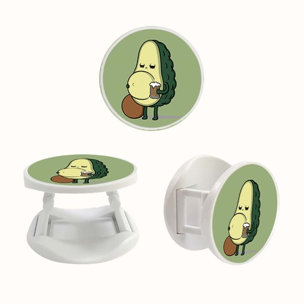 

1pc Cartoon Graphic Phone Holder, Green