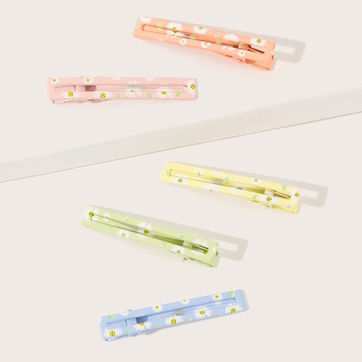 

5pcs Ditsy Floral Hair Clip, Multicolor