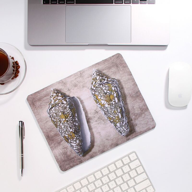

1pc Conch Print Mouse Pad, Multicolor