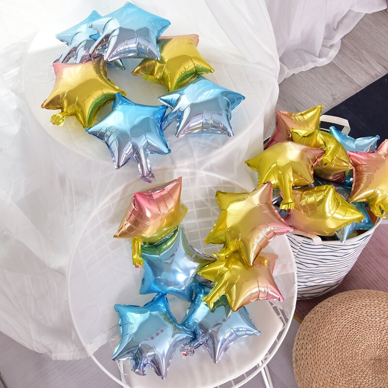 

20pcs Star Shaped Balloon, Multicolor