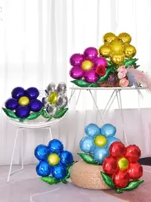 7pcs Flower Shaped Balloon - Multicolor - View 1