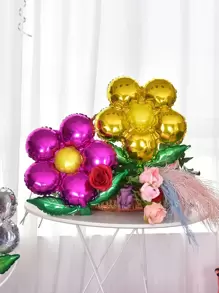 7pcs Flower Shaped Balloon - Multicolor - View 2